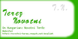 terez novotni business card